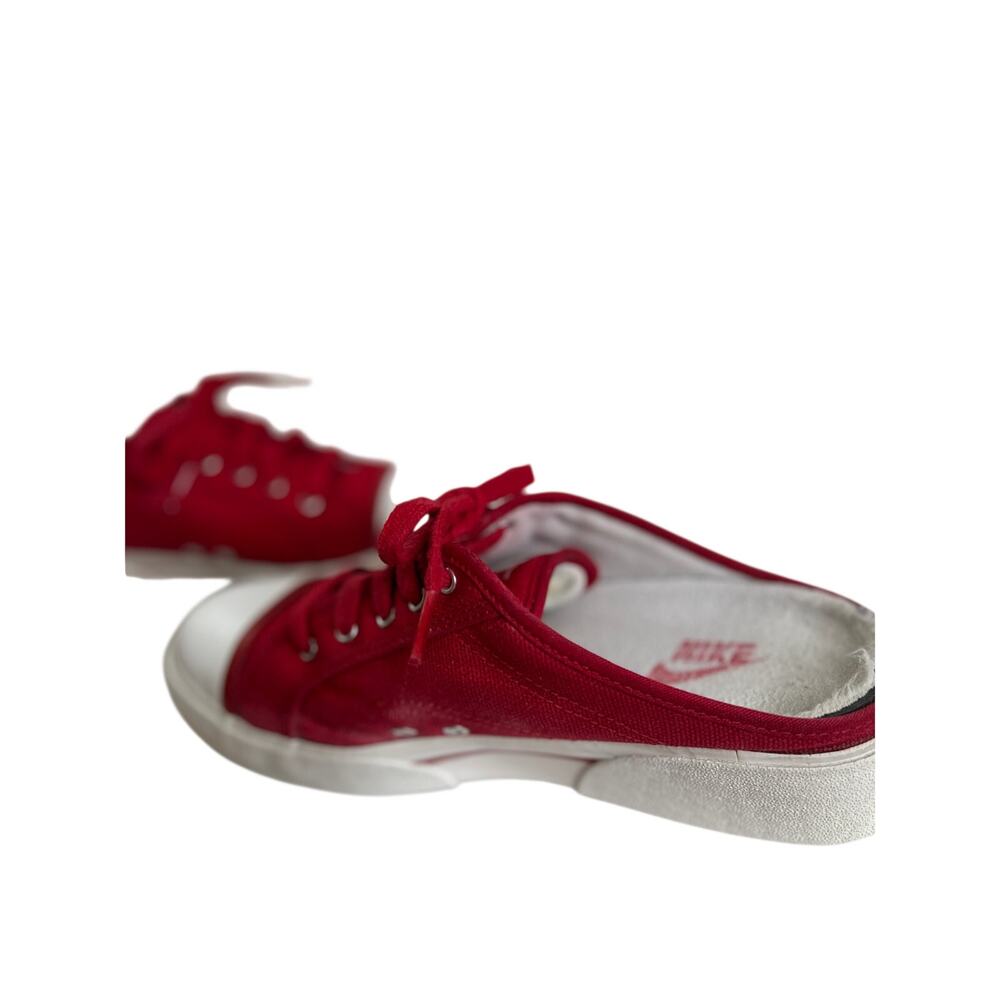 Nike Hermosa Women's Sneakers Y2K Mules SlipOn Red Canvas Platform 8.5 - Picture 5 of 9
